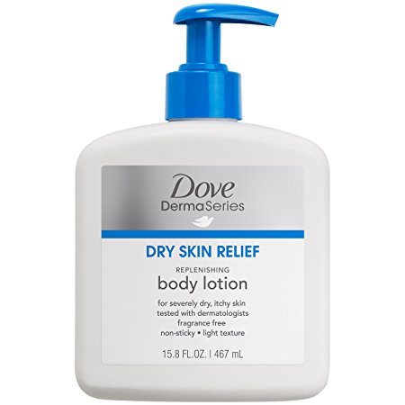 Dove DermaSeries Fragrance-Free Body Lotion, for Dry Skin 15.8 oz