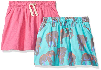 Spotted Zebra Girls' 2-Pack Knit Twirl Scooter Skirts