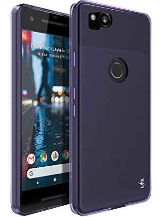 Google Pixel 2 Case, LK Ultra [Slim Thin] Scratch Resistant TPU Rubber Soft Skin Silicone Protective Case Cover for Google Pixel 2 (Purple)