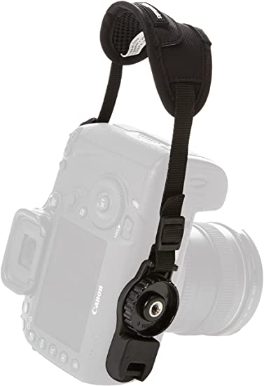 AmazonBasics Padded Camera Hand Strap - 5.3 x 2 x 1 Inches, Black