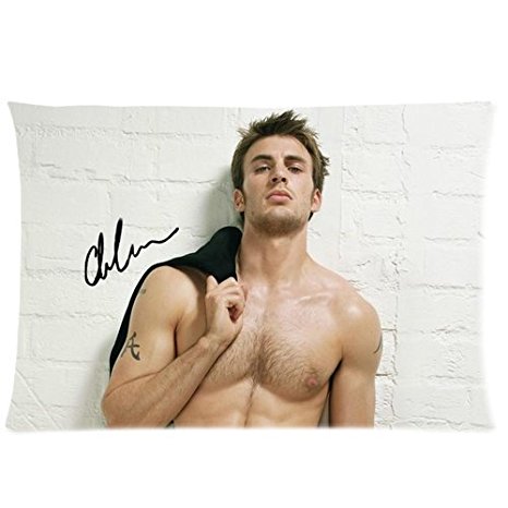 Green-Store Custom The Avengers Chris Evans Home Decorative Pillowcase Pillow Case Cover 20*30 Two Sides Print