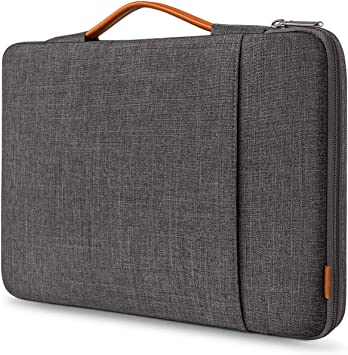 Inateck 13-13.5 Inch 360 Protective Laptop Sleeve Carrying Case Bag Compatible with 13 Inch MacBook Air/Pro M2/M1 2022-2012, 14 Inch MacBook Pro M1 2021, Surface Pro X/8/7/6/5/4/3, Dark Gray