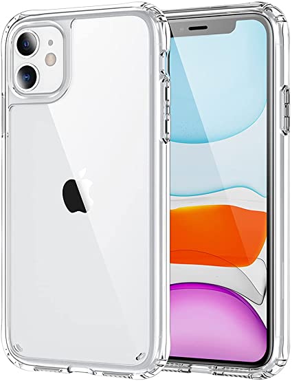 ZenRich Clear Case for iPhone 11, zenrich Transparent Crystal TPU Phone Cases Cover for iPhone 11 (2019) 6.1-Inch, Anti-Yellowing/Hard PC Back/Shockproof Bumper Cover/Anti-Scratch