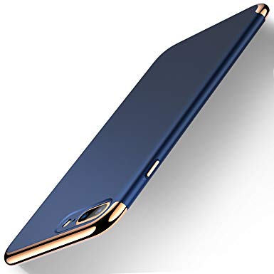 iPhone 8 Plus Case, iPhone 7 Plus Case, HUMIXX (Luck Series) Stylish Slim Fit Full Protective Silky Touch 3-in-1 Hard Phone Case for Apple iPhone 8 Plus/iPhone 7 Plus - Blue