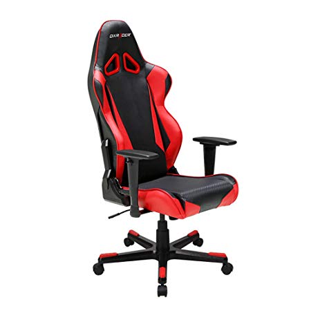 DXRacer Racing Series DOH/RB1/NR Newedge Edition Racing Bucket Seat Office Chair Gaming Chair Automotive Racing Seat Computer Chair eSports Chair Executive Chair Furniture (Black/Red)