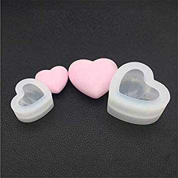 Welcome to Joyful Home 2pcs/Set Big and Small 3D Heart Casting Mold Silicon Mould Resin Jewelry Making DIY Craft