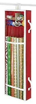 Whitmor Christmas Giftwrap Storage Bag (Red/White Trim)
