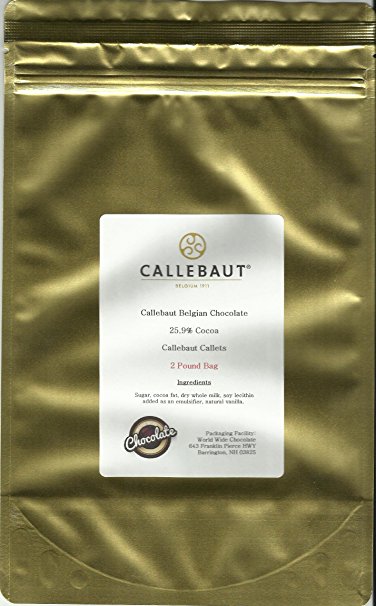 Callebaut White Callets 25.9 %  (2 lb)