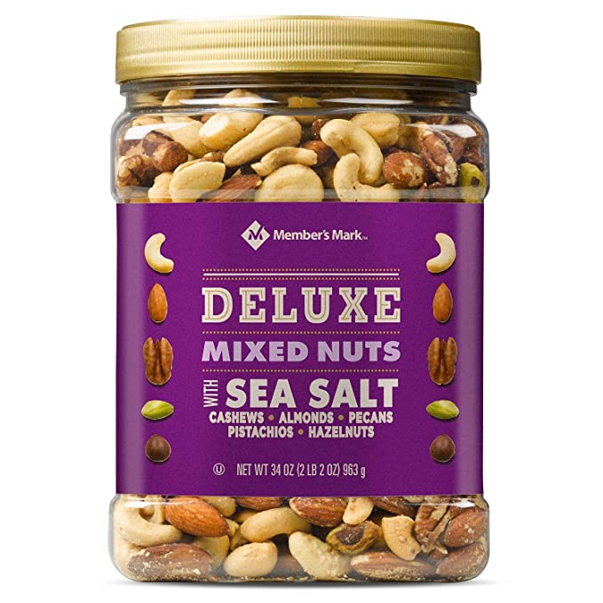 Member's Mark Deluxe Mixed Nuts with Sea Salt, 34 Ounce