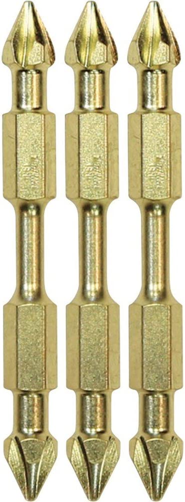 Makita B-39578 Impact Gold Number 1 Phillips Double-Ended Power Bit, 2-1/2-Inch, 3-Pack