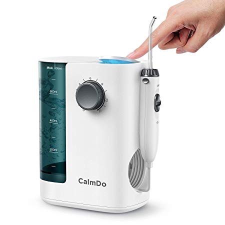 CalmDo Water Flosser with UV Lamp, Professional Dental Countertop Oral Irrigator Merapure I Pro, White