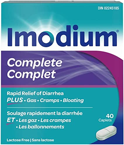Imodium Complete Antidiarrheal and Gas Relief Caplets 40 count