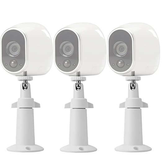 Arlo Security Wall Mount,LANMU Wall Mount for NETGEAR Arlo and Arlo Pro Wire-Free Cameras(Pack of 3 White)