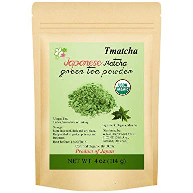 CCnutri Matcha Green Tea Powder 4oz- USDA Organic - Japanese Matcha - Culinary Grade