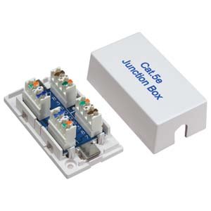 InstallerParts Cat 5E Junction Box -- 110 Punch Down Type - UL Listed - Lifetime Warranty