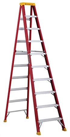 Louisville Ladder L-3016-10 300-Pound Duty Rating Fiberglass Stepladder, 10-Feet