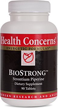 Health Concerns - BioStrong - Strontium Piperine Dietary Supplement - 90 Tablets