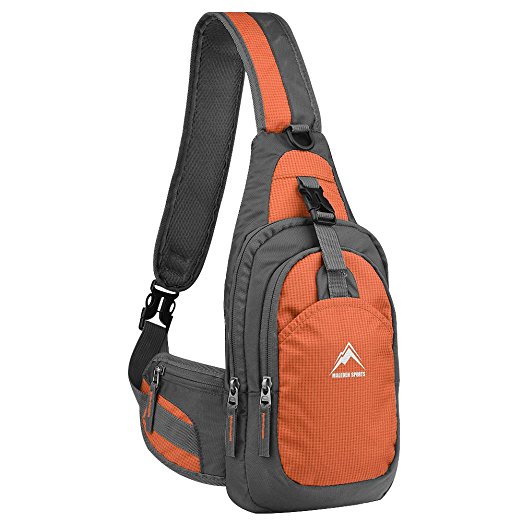 Sling Backpack, MALEDEN Water Resistant Outdoor Shoulder Chest Pack Unbalance Crossbody Bag for Women Men Girls Boys Travel Daypack