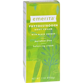 Emerita Phytoestrogen Body Cream - 2 oz - With Black Cohosh - Paraben Free