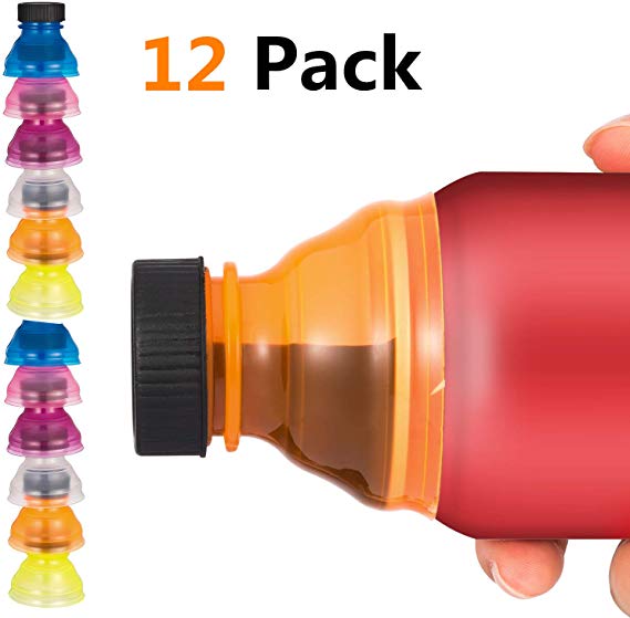 12 PCS Can Covers, Clear Soda Can Lids Cover Top For Soda Beer Energy Drinks Juice Seltzer Reusable Bottle Lid Caps For Fizzy Drink Picnic Accessories Beach Gadgets BPA-Free