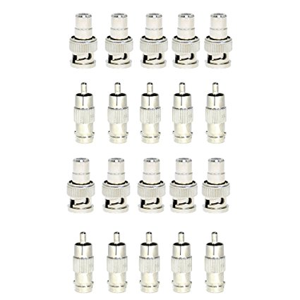Diageng RCA female plug to BNC male jack adapters (pack of 10)
