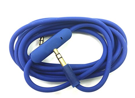 Replacement Cable Audio Cord Wire with In-line Microphone and Control For Beats by Dr Dre Headphones Solo/Studio/Pro/Detox/Wireless/Mixr/Executive/Pill