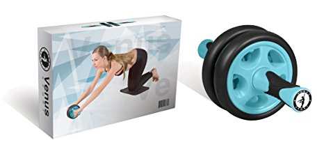The Venus Ab Wheel Roller - The Best Compact Abs Exercise Wheel on Amazon - FREE Extra Thick 12mm Knee Pad for a Comfortable Workout - Get Results!