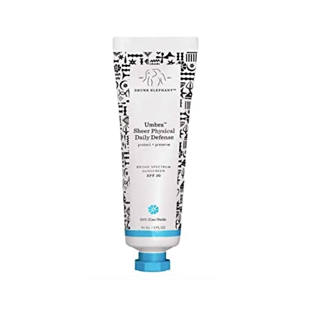 Drunk Elephant Umbra Sheer Daily Defense - Broad Spectrum SPF 30 Sunscreen with Marula Oil. (3 Ounce)