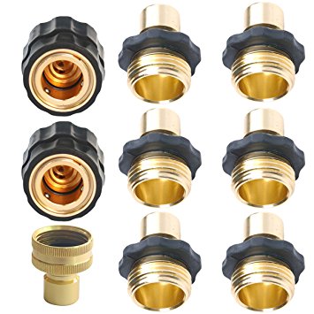 PLG Garden Hose Quick Connector with Flow Stopper