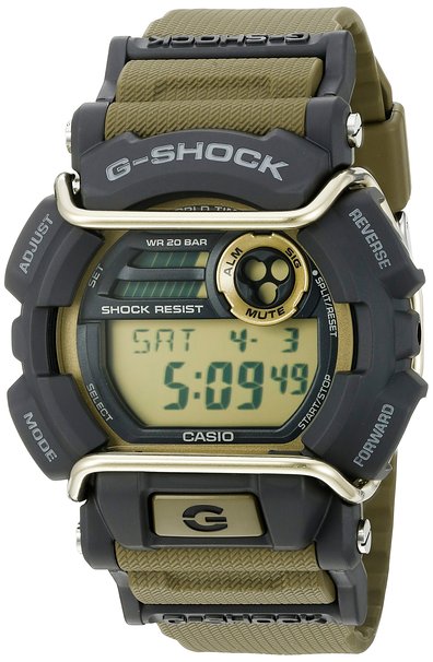 Casio Men's Quartz Resin Automatic Watch, Color:Green (Model: GD-400-9CS)