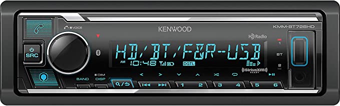 Kenwood KMM-BT728HD Bluetooth Digital Media Receiver Supports Amazon Alexa