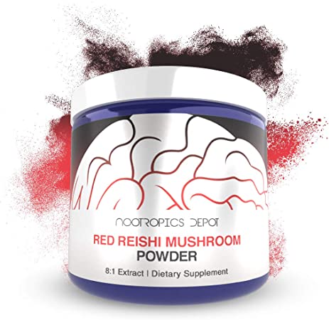 Red Reishi Mushroom Powder | 8:1 Extract | 60 Grams | Ganoderma lucidum | Organic Whole Fruiting Body Mushroom Extract | Supports a Healthy Immune System