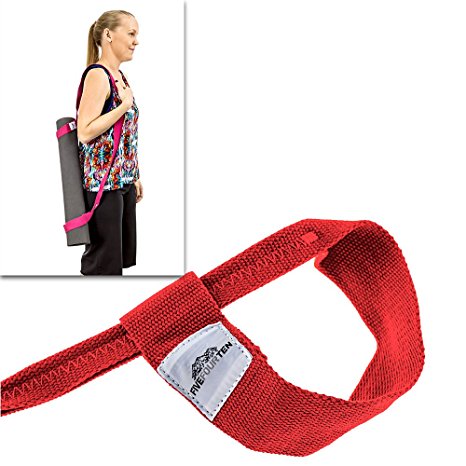 Yoga Mat Strap for carrying Yoga Mats of any kind & size. Replaces Yoga Mat bags and prevents bacteria growth. 1 Tree Planted with every strap. & - FiveFourTen