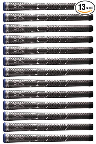 Winn Dri-Tac AVS Grey Mens Midsized Golf Grip 13 count