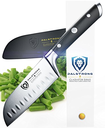 DALSTRONG Santoku Knife - Small - Gladiator Series - German HC Steel - 5" - Sheath