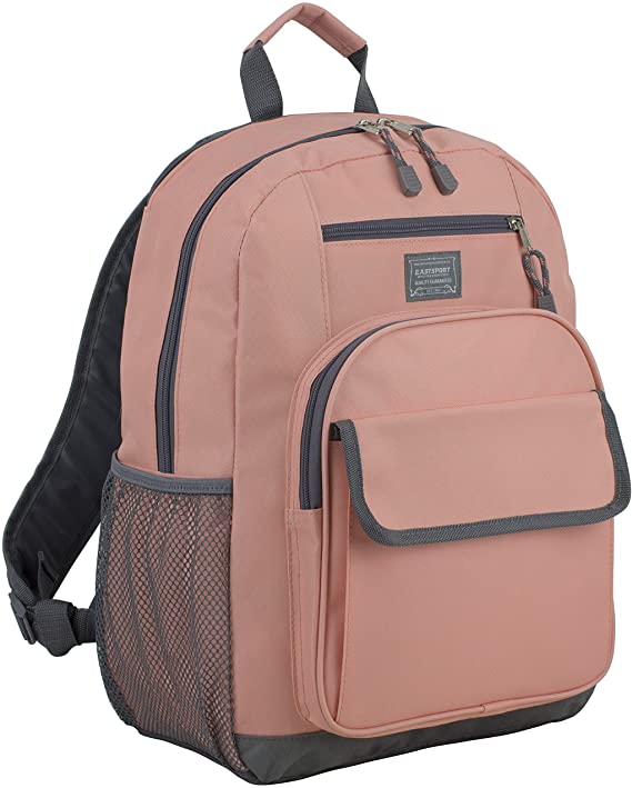 Eastsport Tech Backpack, Blush Pink/Ash Gray