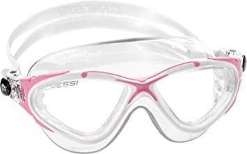 Cressi SATURN, Pure Crystal Silicone Swimming Adult Goggles - Made in Italy