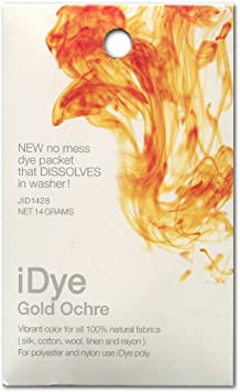 Jacquard Idye Natural Fabric: Gold Ochre