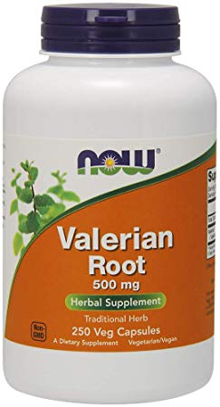 NOW Foods Valerian Root, 500mg, 250 Veg Capsules.