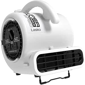 Lasko Super Fan Max 1/5 HP Air Mover High Velocity Super Fan SF-20-GC2, Large, white