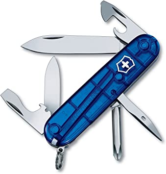 Victorinox Swiss Army Multi-Tool, Tinker Pocket Knife, Sapphire, 91mm