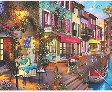 Springbok Puzzles - Dolce Vita - 1000 Piece Jigsaw Puzzle - Large 30 by 24 inch Puzzle - Made in USA - Unique Cut Interlocking Pieces