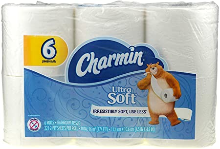 Charmin Ultra Soft Bathroom Tissue - 6 Jumbo Rolls