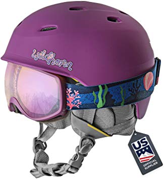 Wildhorn Spire Snow & Ski Helmet w/Goggles for Kids and Youth - ASTM Certified - US Ski Team Official Supplier