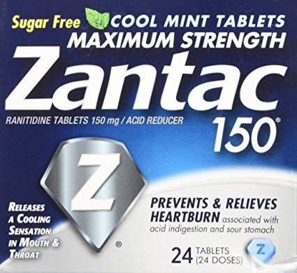 Zantac  150 Tablets Cool Mint, 24 Count Package