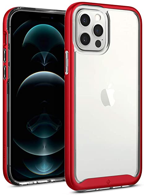 Caseology Skyfall Compatible with iPhone 12 Pro Case Compatible with iPhone 12 Case (2020) - Red