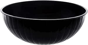 Party Essentials Hard Plastic 192-Ounce Serving Bowl, Black