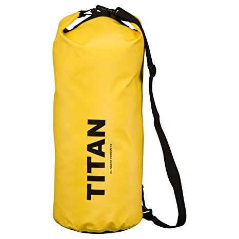 Waterproof Dry Bag, 500D PVC Fabric, 10L, 20L, 30L for Boating, Kayaking, Rafting, Canoeing, Hiking, Backpacking & More | Watertight Roll-Top Closure & Detachable Adjustable Shoulder Strap