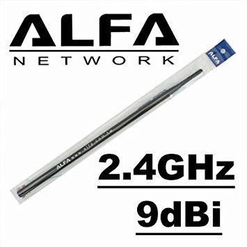 Alfa Network 9dBi WiFi Booster RP-SMA omni-directionnel Alfa - AWUS036H, AWUS036EH
