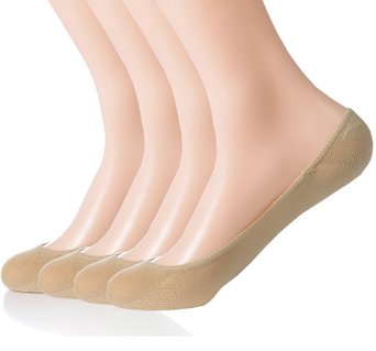 Sakya No Show Premium Cotton Socks Women Ultra Low Cut Liner Pack of 4